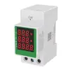 Monofásico AC Multifuncional 2P Montagem em Trilho DIN Display Digital Tensão Corrente Fator de Potência Frequência Medidor de Energia RS485