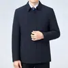 Chaqueta de Gama Alta Nueva 2025 Primavera y Otoño Chaqueta Ejecutiva para Papá Casual de Negocios Tops para Cuadros de Mediana Edad y Mayores