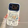 Adequado para Apple 18 Pro Max, capa de lente de cobertura total, série de iPhone 18 de silicone, novo design abstrato de gato dançante