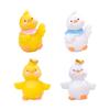 Micro Paisagem Criativa Bonito Branco Amarelo Pato Boneca DIY Decorações Acessórios Carro Desktop Mini Enfeites
