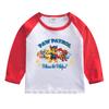 Camiseta de manga comprida para meninos e meninas, nova coleção de outono, roupas infantis de outono, camiseta de base com costura, camiseta de base infantil para primavera e outono