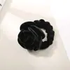 Lazo para el Cabello de Terciopelo Camelia Dongdaemun Transfronterizo, Cuerda Elegante para el Cabello Estilo Chanel, Accesorio para el Cabello de Alta Elasticidad Lujo Ligero