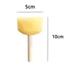 Venta al por mayor del fabricante Mango de madera Esponja Redonda Tipo Champiñón Pincel de Pintura Esponja de Pintura DIY para Niños Pincel Sello Pincel para Arte Urbano