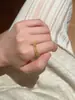 Anillo de Oro Minimalista de Nicho con Circonita Microincrustada para Mujer, Nuevo Anillo Abierto Versátil de Moda de Gama Alta para Mujer