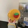Nova Bolsa Infantil, Mochila Transversal Fofa para Bebê, Bolsa Redonda Pequena, Bolsa de Palha para Praia, Porta-Moedas Mini de Frutas, Transfronteiriça