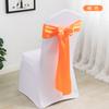Decoración de Boda Adorno Caliente Cinta de Satén Cinta Decoración Flor en Respaldo de Silla Funda Elástica para Silla Lazo