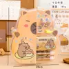Kapibala Conjunto de Papelaria Portátil Presente para Jardim de Infância Papelaria Capivara Caixa de Presente Material Escolar Conjunto de Lápis