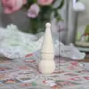 Aoki Fã Cor de Madeira Natural Esculpido à Mão em Madeira Ornamentos Infantis DIY para Colorir e Pintar