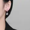 Pendientes Cuadrados de Estilo Lujo Ligero para Mujer, Llenos de Diamantes, Versátiles, Modernos, Únicos, Frescos, Diseño de Nicho, Pendientes Sencillos
