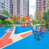 Partículas de Plástico EPDM Quadra de Basquete do Campus Parque de Diversões Comunitário Pista de Fitness Campo Esportivo Resistente ao Desgaste Antiderrapante Exterior