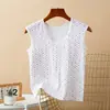 Fornecedor de coletes para mulheres de meia-idade e idosas, regatas plus size de ombro largo para mães e avós, blusas base finas, coletes hipoalergênicos, atacado