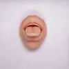 Modelo de características faciais humanas perfurado por punção modelo de ouvido de silicone nariz língua umbigo olhos boca características faciais humanas