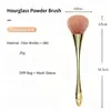 Pincel de Maquiagem em Forma de Ampulheta, Pincel Único para Blush com Cerdas Sintéticas Macias, Ferramenta de Beleza Cosmética de Tamanho Grande e Médio