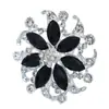 Anillo de Flor con Forma de Diamante Nuevo, Exquisito y Elegante, Accesorios de Moda y Creativos