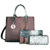 2025 Nuevo Bolso de Madre Política con Patrón de Cocodrilo Bolso de Mano de Gran Capacidad Bolso para Mamá Bolso de Hombro Único Cruzado Bolsa de Almacenamiento y Organización