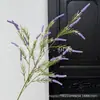 Flores Artificiales de Lavanda y Salvia, Decoración para el Hogar Estilo Pastoral, Flores Falsas de Plástico, Flores de Seda para Decoración Exterior Transfronteriza