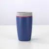 Taza de agua aislada de acero inoxidable personalizada para uso transfronterizo, taza cuadrada pequeña de gran capacidad, taza de café, taza portátil de doble uso, taza para beber directamente para uso doméstico