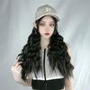 Chapéu Peruca Feminino Coreano Primavera e Outono Novo Ondas d'Água Peruca Artificial Chapéu Peruca Cabelo Longo Fábrica Outlet