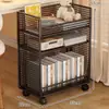 Estante de Armazenamento ao Lado da Mesa para Uso Doméstico, Suporte para Mochila para Quarto de Estudo de Estudante, De Chão, Móvel, Estante de Armazenamento e Organização de Livros em Múltiplas Camadas