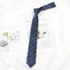 Rojo Oro y Rayas Rojas Estilo Perezoso Estilo Japonés Estilo Preppy Corbata Foto de Graduación Femenina Marrón Uniforme de Licenciatura Masculino Corbata