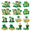 Colgante de Trébol de la Suerte para Cerveza Irlandesa Accesorios de Joyería de Dibujos Animados para Hacer Tú Mismo Esmalte Aleación Encanto Pendientes Artículo Caliente Transfronterizo