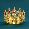 Corona de Cumpleaños Fiesta Transfronteriza Flor Pastel Vacaciones Corona Infantil Tiara Diamante de Gama Alta Redonda Corona Pequeña