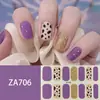 ZA - Adhesivo para uñas blanco sin hornear, totalmente impermeable, parche para decoración de uñas, sensación avanzada, simple, pegamento para esmalte de uñas al por mayor