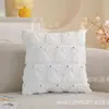 Funda de Almohada de Peluche de Conejo Transfronteriza Cojín para Sofá Sala de Estar Mesita de Noche Cama de Pascua Almohada Lumbar Funda de Almohada Sin Relleno