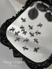 Decorações de Unhas de Liga de Halloween Estilo Cruzado para Unhas Artísticas Y2K Punk Garota Picante Strass Metal Nail Accessories Atacado