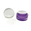 Botella Redonda Recta de Acrílico Color Crema con Tapa Pequeña, Botella Transparente de Doble Capa para Cuidado de la Piel, Botella de Empaque para Mascarilla Facial 50g, Cosméticos de Lujo