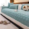 Almofada de sofá cristal ultra macia estilo exportação, novo modelo 2026, almofada de assento de pelúcia tridimensional, capa antiderrapante para encosto de outono e inverno