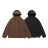 Yidao Vintage 2025 Invierno Nuevo Estilo Funcional Exterior Americano 90 Pluma de Pato Blanco Chaqueta de plumón con Capucha Ropa de Trabajo