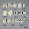Paquete de Materiales de Flores Artificiales D Decoración de Mesa de Postres para Pastel Étnico Tocado Horquilla Flor Sombrero de Maestro para Hacer Flores Caja de Flores con Flores
