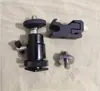 Base de lanterna com montagem de sapata fria, adaptador de parafuso 1/4, acessório de flash externo para câmera, montagem de sapata quente