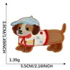 Dibujo Animado Autoadhesivo Mini Lindo Perrito DIY Accesorios de Ropa Decoración Funda de Teléfono Taza de Agua Parche Parche de Tela Bordado