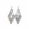 Pendientes de borla con hoja hueca minimalista transfronterizos europeos y americanos, pendientes de lujo ligero de alta gama, pendientes llamativos de moda y audaces