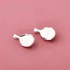 Novo Pingente de Prata Esterlina S925 Estilo Ins Água-Marinha Sintética Gota Irregular Pingente para Colar de Cristal DIY Acessórios