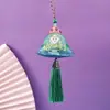 Bolsita del Festival del Bote del Dragón, Bolsita Triangular de Borla para Zongzi Estilo Chino Tradicional Bordada a Mano, Bolsita de Artemisa para Bendiciones, Bolsa Portátil
