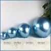 Globos de látex metálicos de 18 pulgadas para decoración de fiestas de cumpleaños, arreglos para bodas, ceremonias de apertura, globos cromados para bodas.