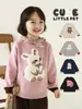 Suéter Cálido Suave Wulibu para Niñas con Intarsia 3D y Bloques de Color 2026 Invierno Top Casual Infantil Moderno