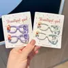 Novos Presilhas de Cabelo de Verão, Presilhas de Cabelo Doces com Óculos de Gato, Presilhas Laterais Fofas, Presilhas Bico de Pato, Presilhas de Cabelo para Meninas e Estudantes