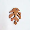 Pendientes de Madera Geométricos Exagerados Simples con Agujero Lateral Cortado en Forma de Hoja Joyería para el Oído Accesorios Paquete de Materiales Hechos a Mano DIY