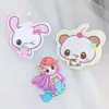 Parches lindos de animales pequeños vintage, accesorios acrílicos, joyería DIY, pinzas para el cabello, decoración de funda de teléfono, parches para Crocs