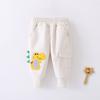 Pantalones Deportivos Casuales de Algodón para Bebé para Primavera Pantalones Deportivos para Bebé de Primavera y Otoño Pantalones para Salir de Dinosaurio Infantiles Modernos