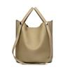 Bolsa Fashionável Simples Versátil Personalizada Bolsa Saco Macia Couro de Primeira Camada Ombro Único Bolsa Feminina Bolsa para Mãe Grande Capacidade Bolsa Transversal