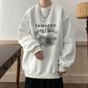 Chalecos de cuello redondo americanos de primavera y otoño para niños, informales, Joker, holgados, talla grande, jersey, base, chaqueta de manga larga, una generación de pelo