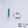 Cobre Banhado a Ouro 18K com Contas Espaçadoras de Zircônia Colorida, Conserva a Cor, Toque de Alto Padrão, Acessórios para Joias DIY de Fecho para Pulseira e Colar