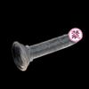 Dildo Femenino Manual Simulación Ventosa Dildo Mini Pequeño Cristal Femenino Juguete Sexual para Adultos