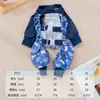 Roupa protetora para animais de estimação transfronteiriça para cães, calças à prova de poeira para uso externo, adequada para pets Teddy e Bichon, roupa de quatro pernas anti-sujeira de verão para filhotes e gatos