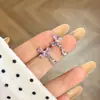 Pendientes Brillantes para Mujer, Pendientes de Circonita Brillantes, Pendientes de Moda Personalizados, Joyería de Circonita de Cinco Garras, Fábrica de Pendientes de Estrella